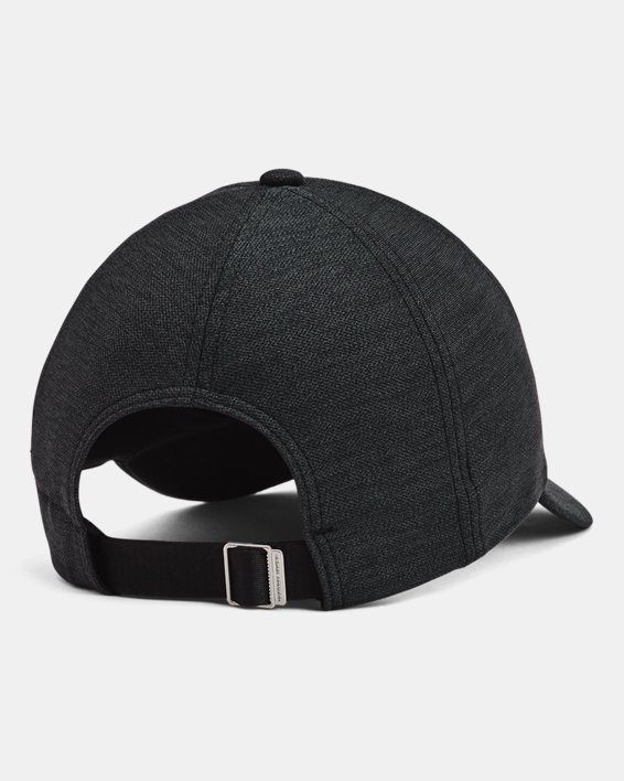 Women's UA Play Up Heathered Adjustable Cap in Black image number 1